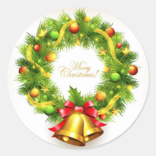 Adesivo Merry Christmas Wreath Stickers