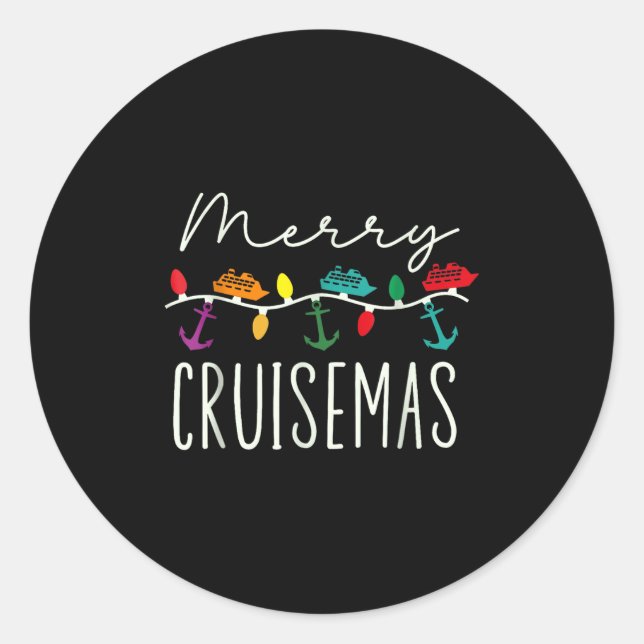 Adesivo Merry Cruise-mas Cruise Christmas Xmas Pajamas Hol (Frente)