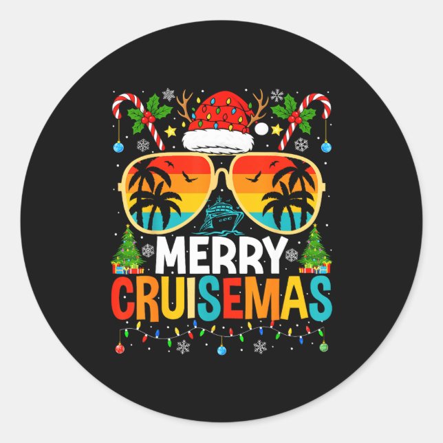 Adesivo Merry Cruisemas Cruise Matching Family Christmas C (Frente)