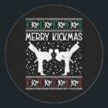 Adesivo Merry Kickmas Ugly Christmas Karate Jiu Jitsu<br><div class="desc">Merry Kickmas Ugly Christmas Karate Jiu Jitsu Martial Gift. Perfect gift for your dad,  mom,  papa,  men,  women,  friend and family members on Thanksgiving Day,  Christmas Day,  Mothers Day,  Fathers Day,  4th of July,  1776 Independent day,  Veterans Day,  Halloween Day,  Patrick's Day</div>