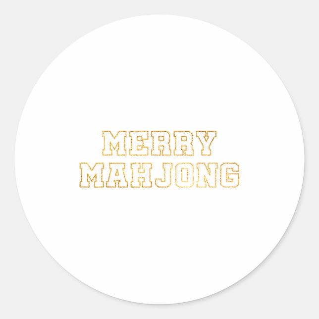 Adesivo Merry Mahjong Christmas Mahj Holiday Party Women M (Frente)