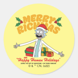 Adesivo Merry Rickmas and Happy Human Holidays