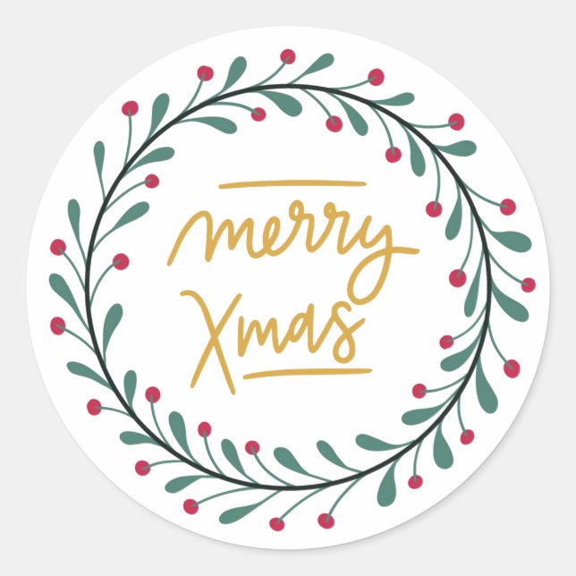Adesivo Merry Xmas (Frente)