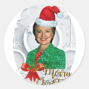 Adesivo merry xmas Hillary clinton