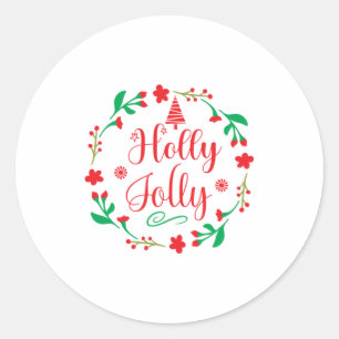 Adesivo Merry Xmas Holly Jolly