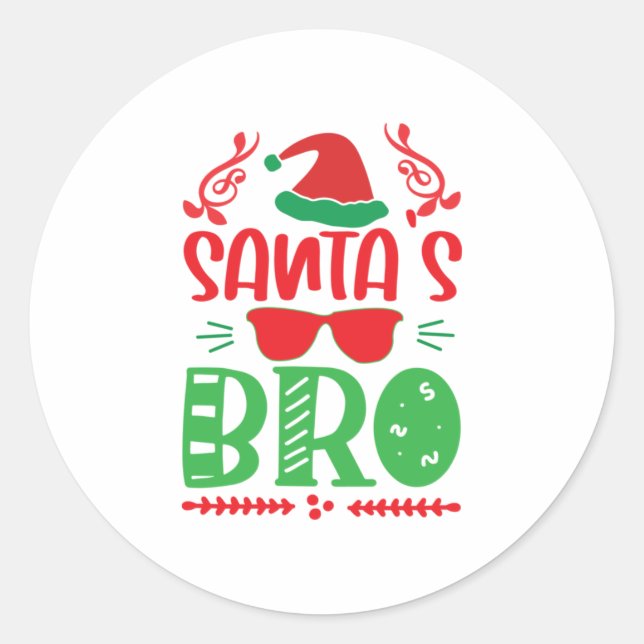 Adesivo Merry Xmas Santas Brother (Frente)