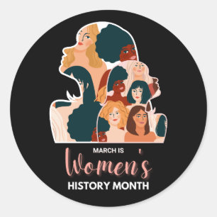 Adesivo Mês da História das Mulheres