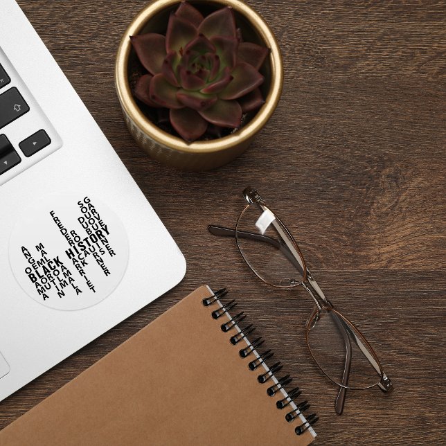 Adesivo Mês da História Negra (Criador carregado)