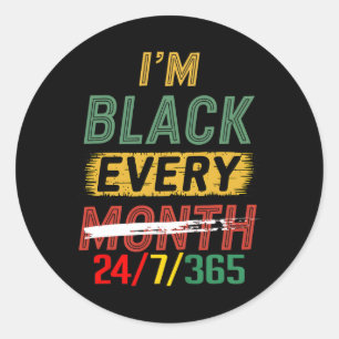 Adesivo Mês da História Negra 247365 Orgulho da Melanina A