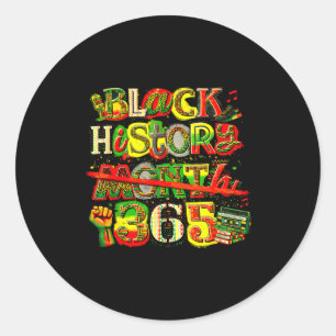Adesivo Mês da história negra 365 retrô orgulho cultural