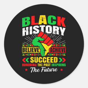 Adesivo Mês da História Negra Acredite Alcance Sucesso Mel