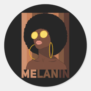 Adesivo Mês da História Negra Africana-Americana Melanin