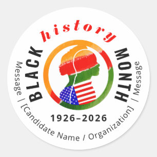 Adesivo Mês da História Negra Centenário Formal Patriótico