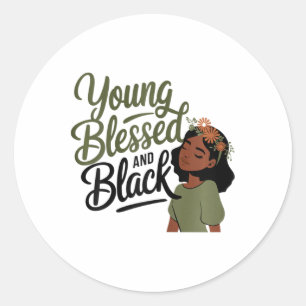 Adesivo Mês da História Negra Conscientização Abençoado Pr