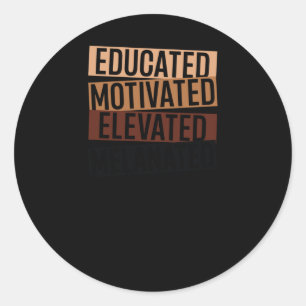 Adesivo Mês da História Negra - Elevada Motivação Educada