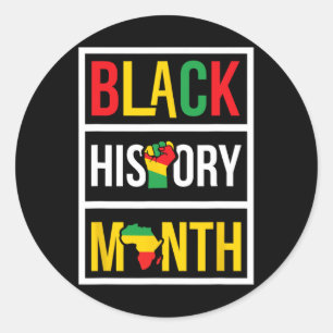 Adesivo Mês da História Negra - Empoderar Direitos Civis A