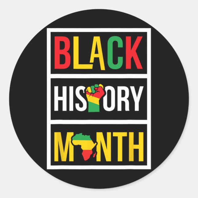 Adesivo Mês da História Negra - Empoderar Direitos Civis A (Frente)