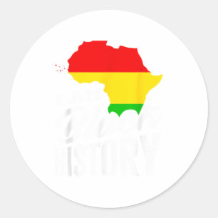 Adesivo Mês da História Negra Eu Sou História Negra África