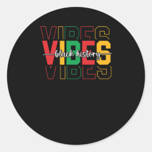 Adesivo Mês da História Negra - História Negra Vibes Junte