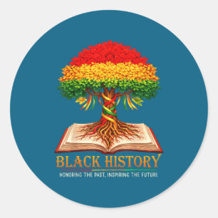 Adesivo Mês da história negra homenageando o passado inspi