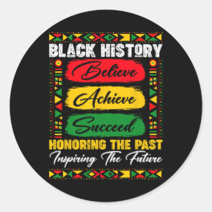 Adesivo Mês da História Negra Honrando o Passado Inspirand