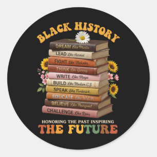 Adesivo Mês da História Negra Líderes Negros Afro-American