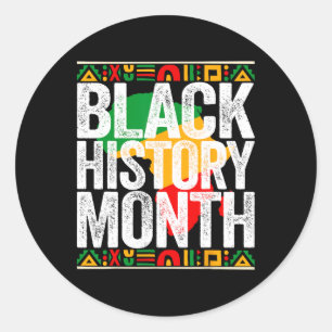 Adesivo Mês da História Negra Orgulho da Melanina Afro-Ame
