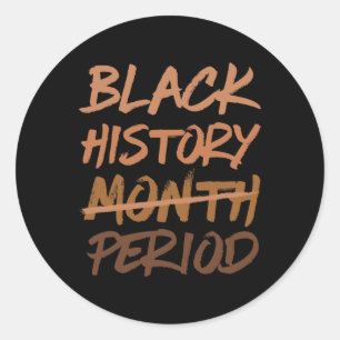 Adesivo Mês da História Negra Período Afro-Americano Melan