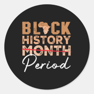 Adesivo Mês da História Negra Período Afro-Americano Melan