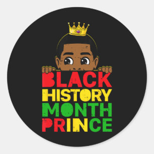 Adesivo Mês da História Negra Príncipe Africano Melanina M