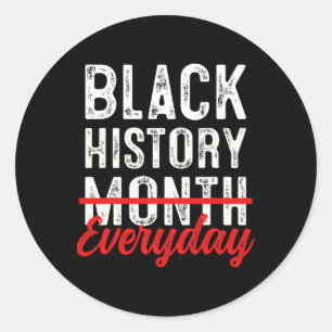Adesivo Mês da História Negra Todos os Dias Afro-Americano