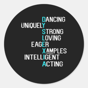 Adesivo Mês de Consciência da Dislexia, outubro