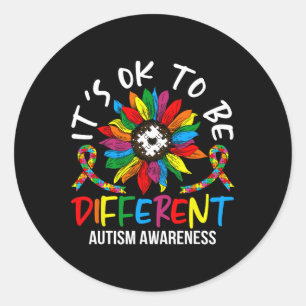 Adesivo Mês De Consciência Do Autismo De Girassol Para Aut