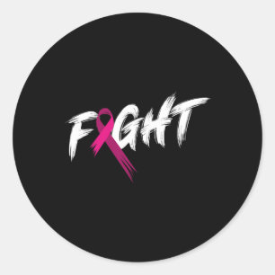 Adesivo Mês de consciência do câncer de mama Fight Vintage