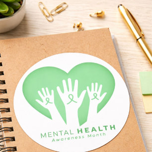 Adesivo Mês de Conscientização sobre Saúde Mental