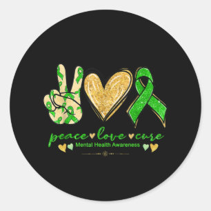 Adesivo Mês de Sensibilização para a Saúde Mental  Que