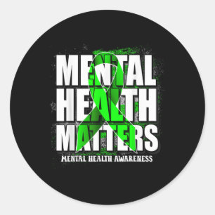 Adesivo Mês de Sensibilização para a Saúde Mental Suporte