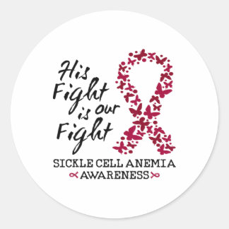 Adesivo Mês De Sensibilização Para Ele E Para A Sua Anemia