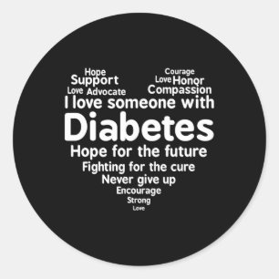 Adesivo Mês de Suporte à Consciência da Diabetes