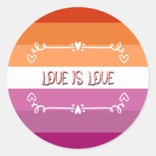 Adesivo Mês do Orgulho Amor é Amor