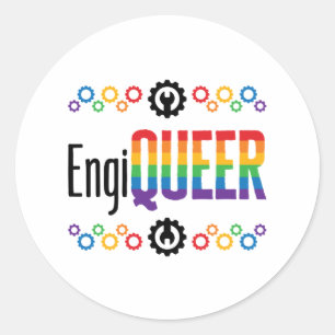 Adesivo Mês do Orgulho do Engenheiro Gay Engenheiro