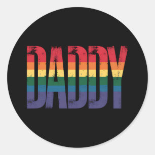 Adesivo Mês do Orgulho Gay do Papai Dia dos Pais LGBTQ Arc