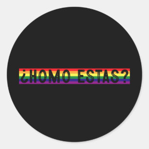 Adesivo Mês do Orgulho Gay LGBTQ Espanhol Mexicano Homo Es