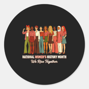 Adesivo Mês nacional da história da mulher 2026 feministNa