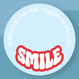 Adesivo Mês Nacional de Higiene Dental