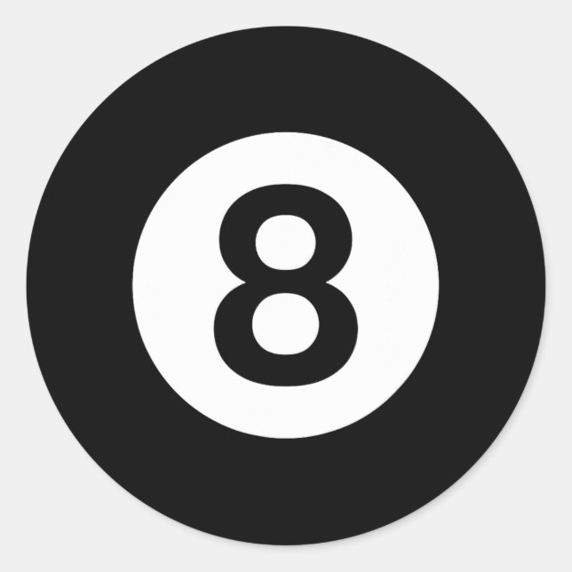 Adesivo Mesa de piscina com 8 (Frente)