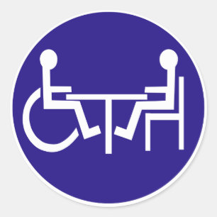 ADESIVO MESA DEFICIENTE DO AMIGO DA PARAPLEGIA