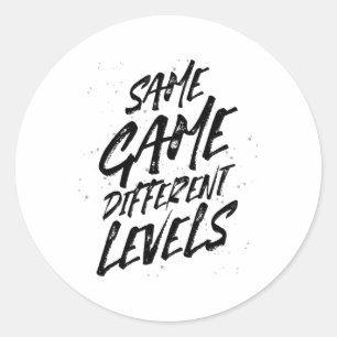 Adesivo Mesmo Jogo Diferentes Níveis A Vida do Gamer Camis