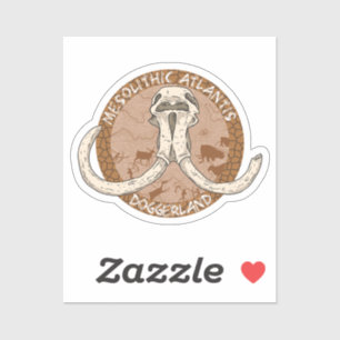 Adesivo Mesolítico Atlântida Doggerland Mammoth Tusks