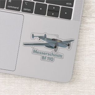 Adesivo Messerschmitt Bf 110 Alemão WW2 Heavy Fighter